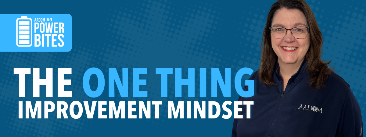 Power Bite #9 - The One Thing Improvement Mindset
